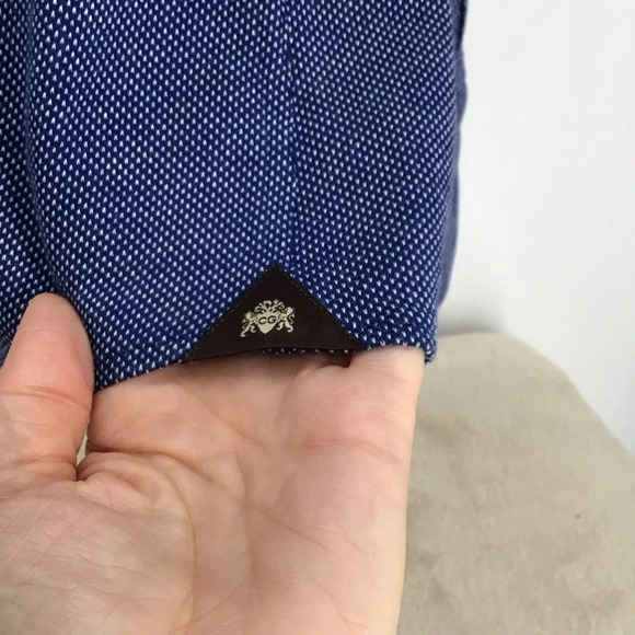 Circle of Gentlemen Men’s Glenny Pindot Stretch Button Down Long Sleeve Size 42 - Picture 8 of 10